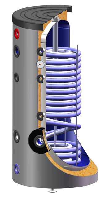 Tesy tarbeveeboiler 877l/7,88m2