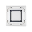 New round flow white design panel