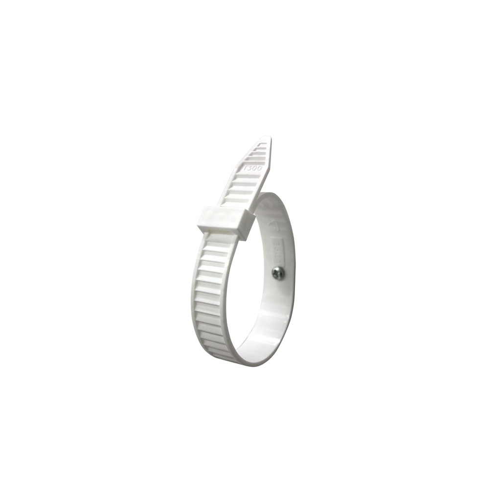 Torukinnitus 350 x 20mm (10tk) valge