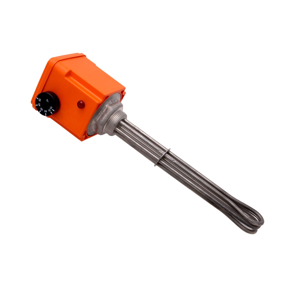 2kW elektriline küttekeha termostaadiga 320mm, 1"1/2, IP65, Aisi 316L, 230V