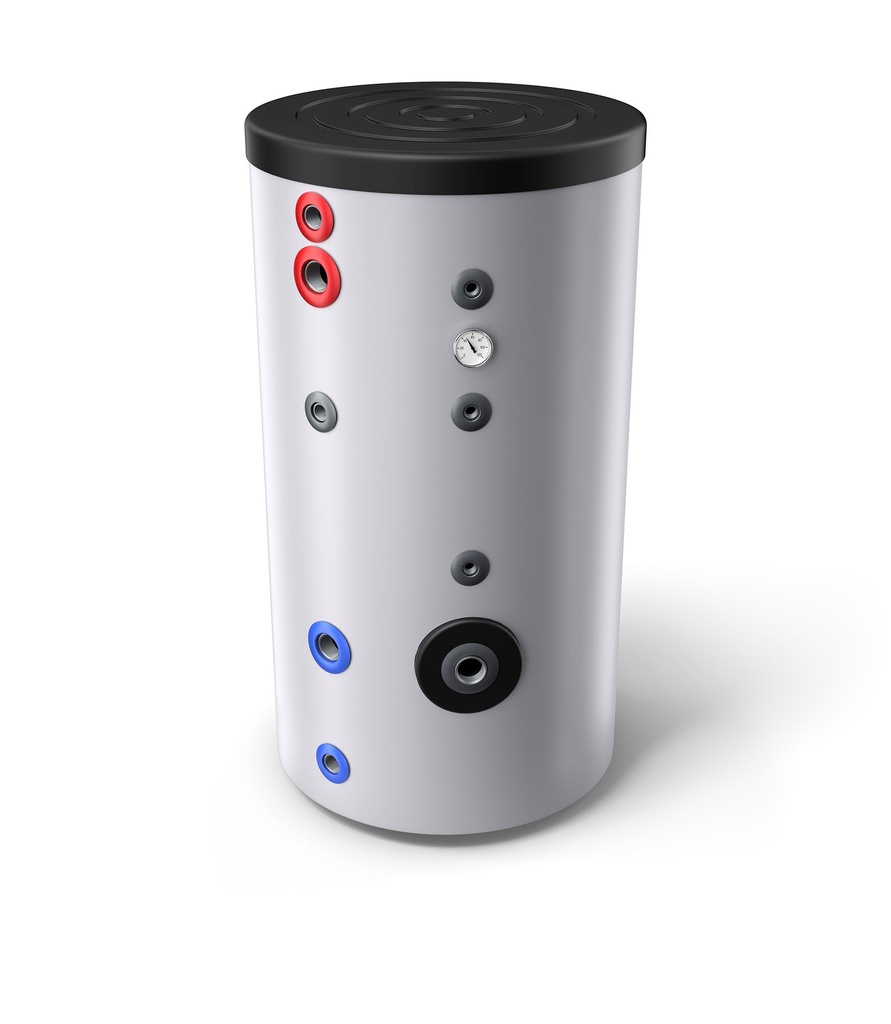 EV 2x15 S 200 60 HP 45D - 45° angled in/out DHW tank 180l