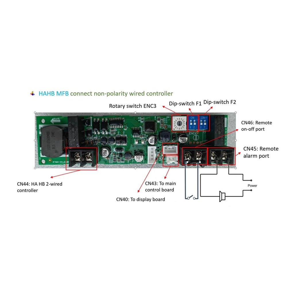MFB kit HA-HB/2-wired/on-off/ alarm for Solstice EZ