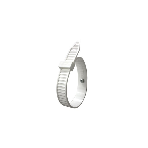 [B6413/10] Torukinnitus 350 x 20mm (10tk) valge