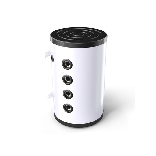 [PSS100E] Buffer tank 101l (304810), D=550mm, H=932mm, PU73mm, 8 x G 1½" sisek, legs