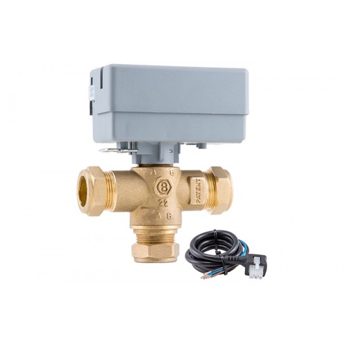 [V83AM3JAAN001] 3-tee ventiil 230V ajamiga, + 3m Molex kaabel